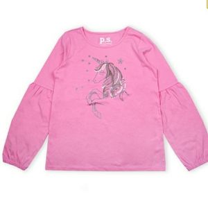 NWT Beautiful sequin Unicorn Aeropostale Girls Top